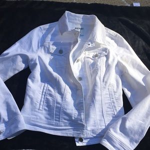 Old Navy White Jean Jacket